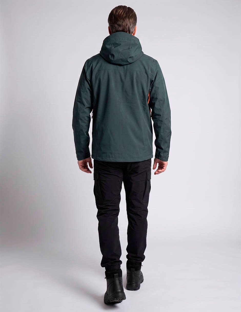 Chamarra eddie bauer impermeable con capucha para hombre