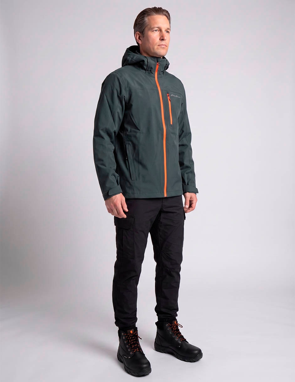 Chamarra eddie bauer impermeable con capucha para hombre