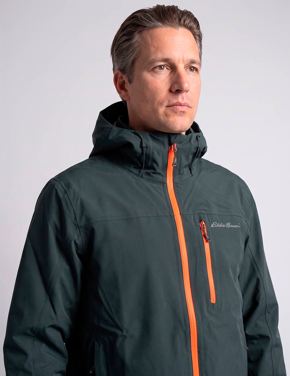 Chamarra eddie bauer impermeable con capucha para hombre