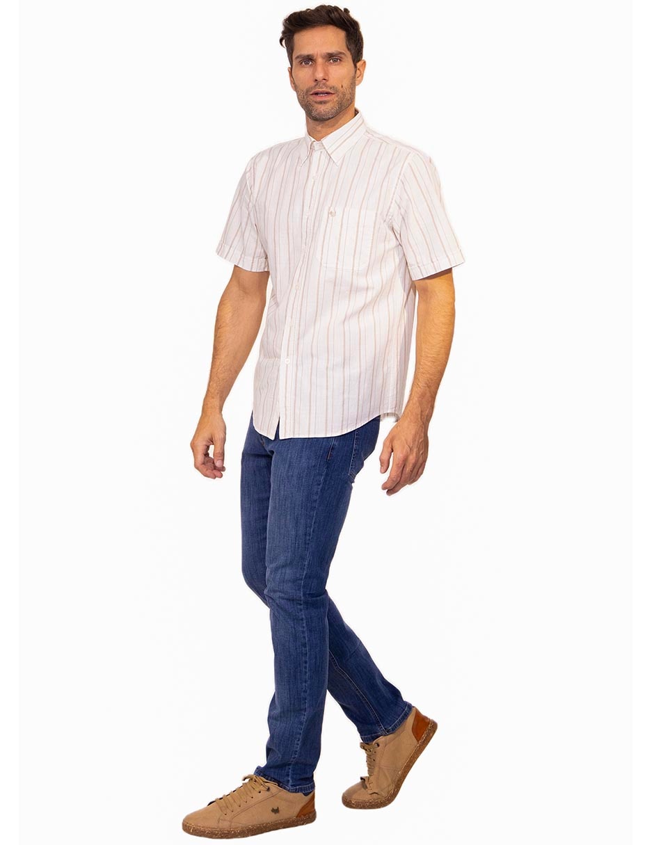 Camisa casual de algodón manga corta para hombre 2