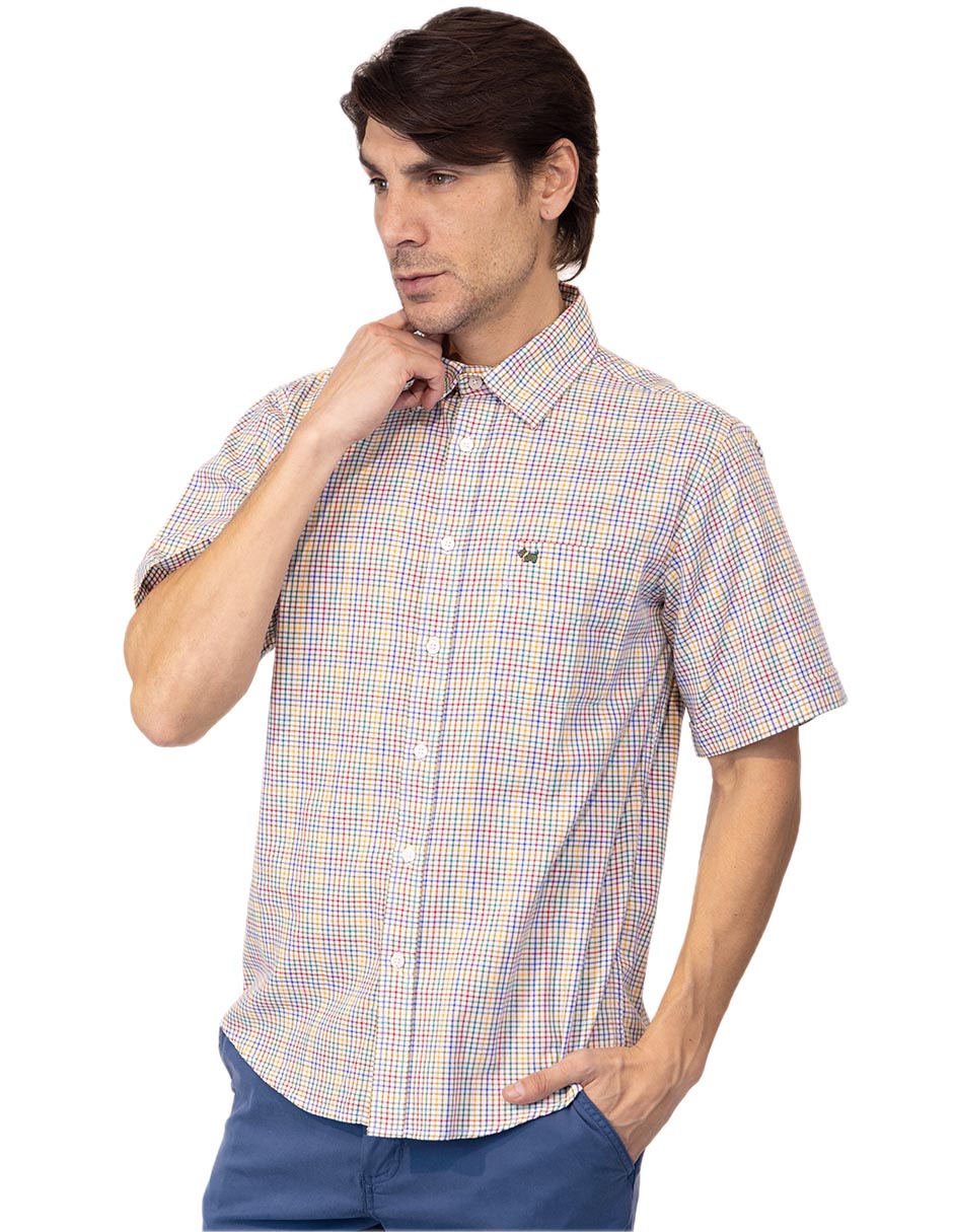 Camisa casual de algodón manga corta para hombre Camisa casual de algodón manga corta para hombre