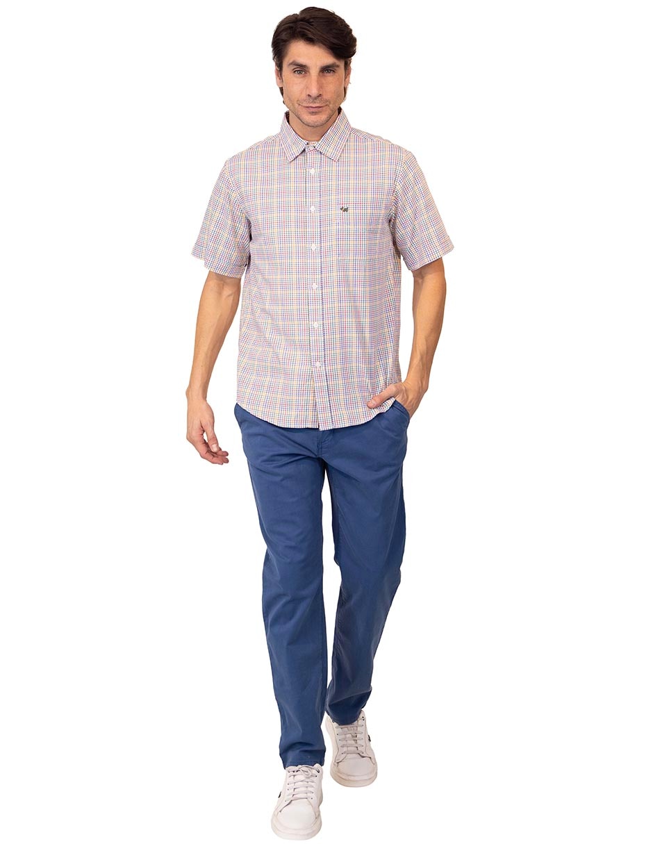 Camisa casual de algodón manga corta para hombre 2