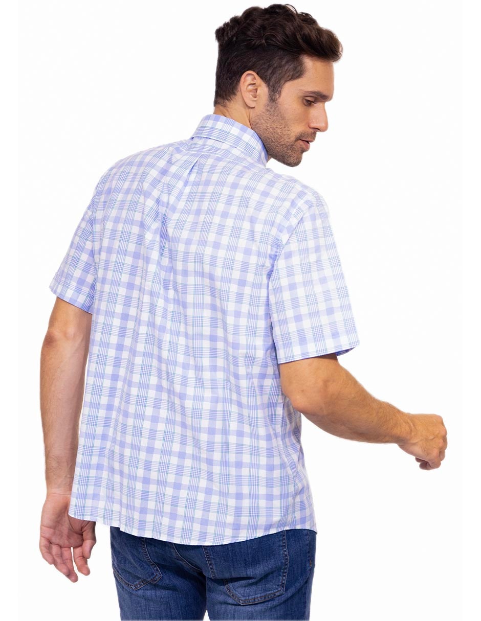Camisa casual manga corta para hombre 4