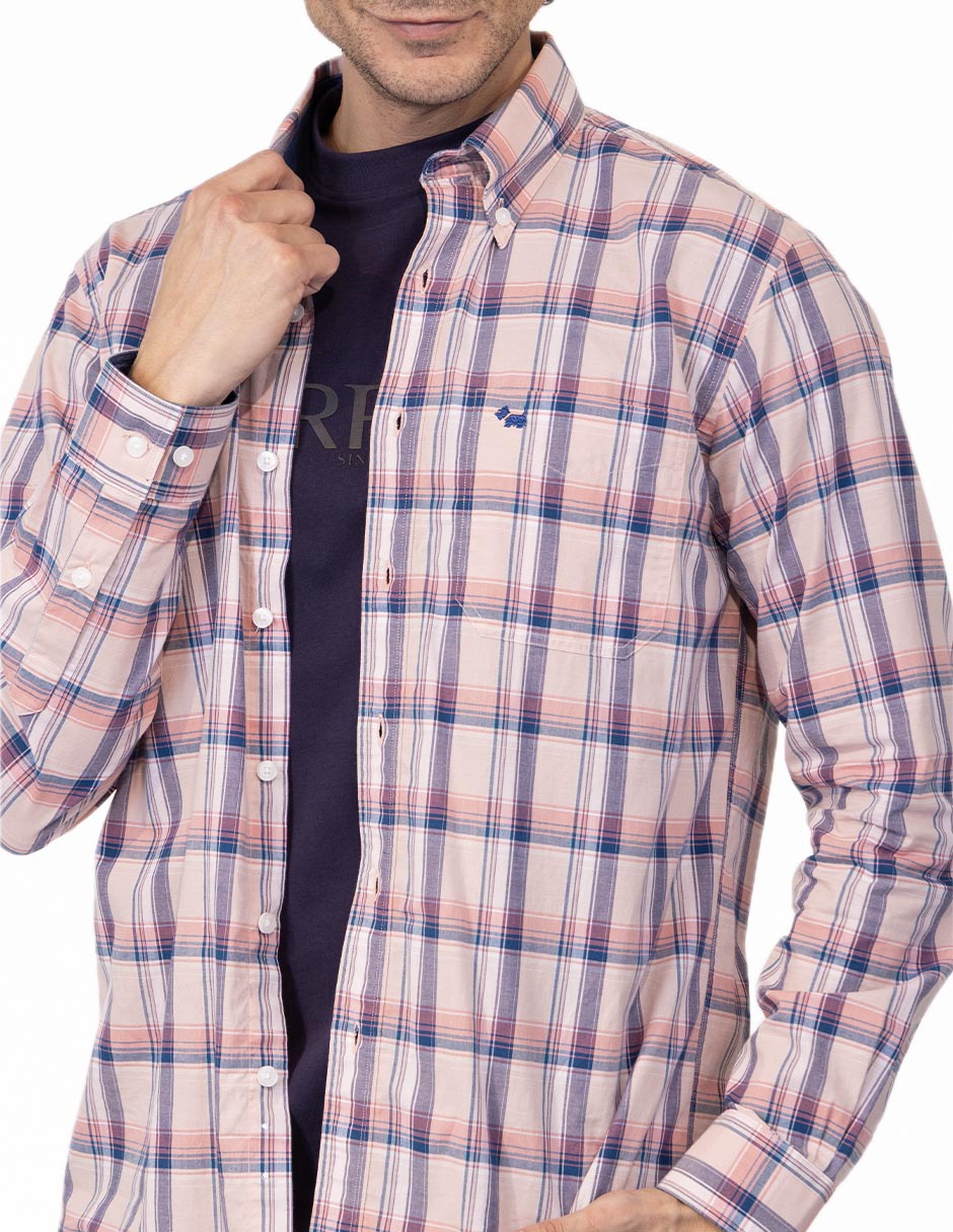 Camisa casual de algodón manga larga para hombre 3