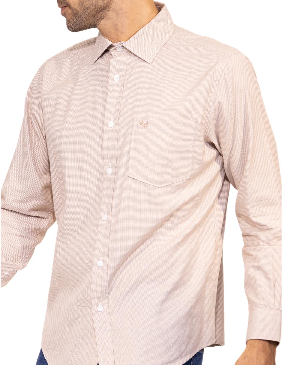 Camisa casual de algodón manga larga para hombre 3