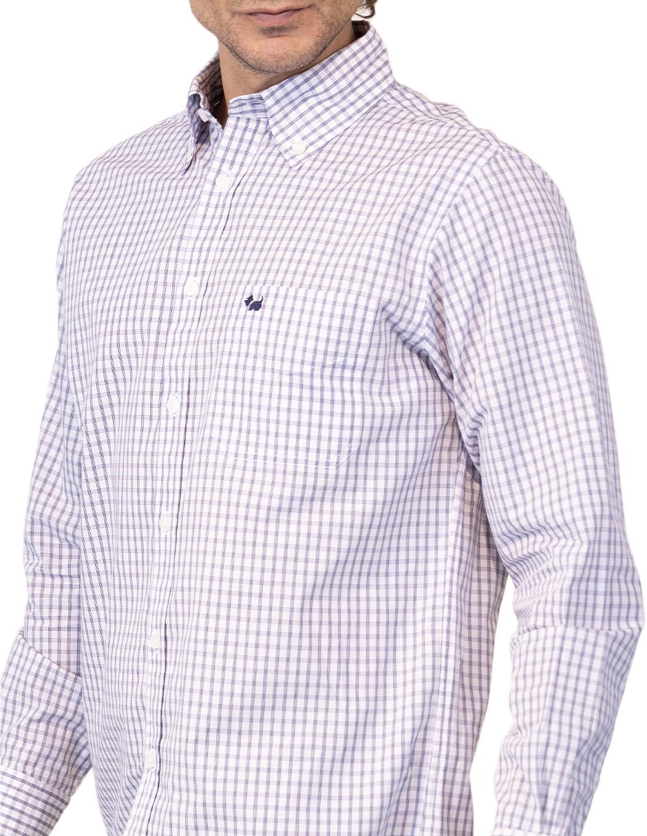 Camisa casual de algodón manga larga para hombre 3
