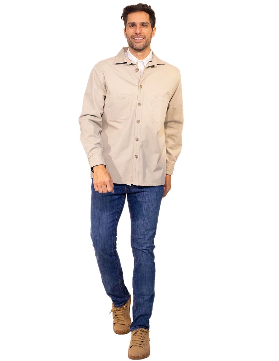 Camisa casual manga larga para hombre 2