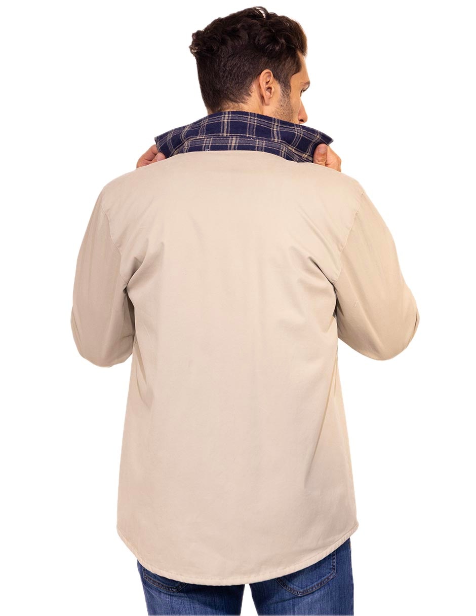 Camisa casual manga larga para hombre 4