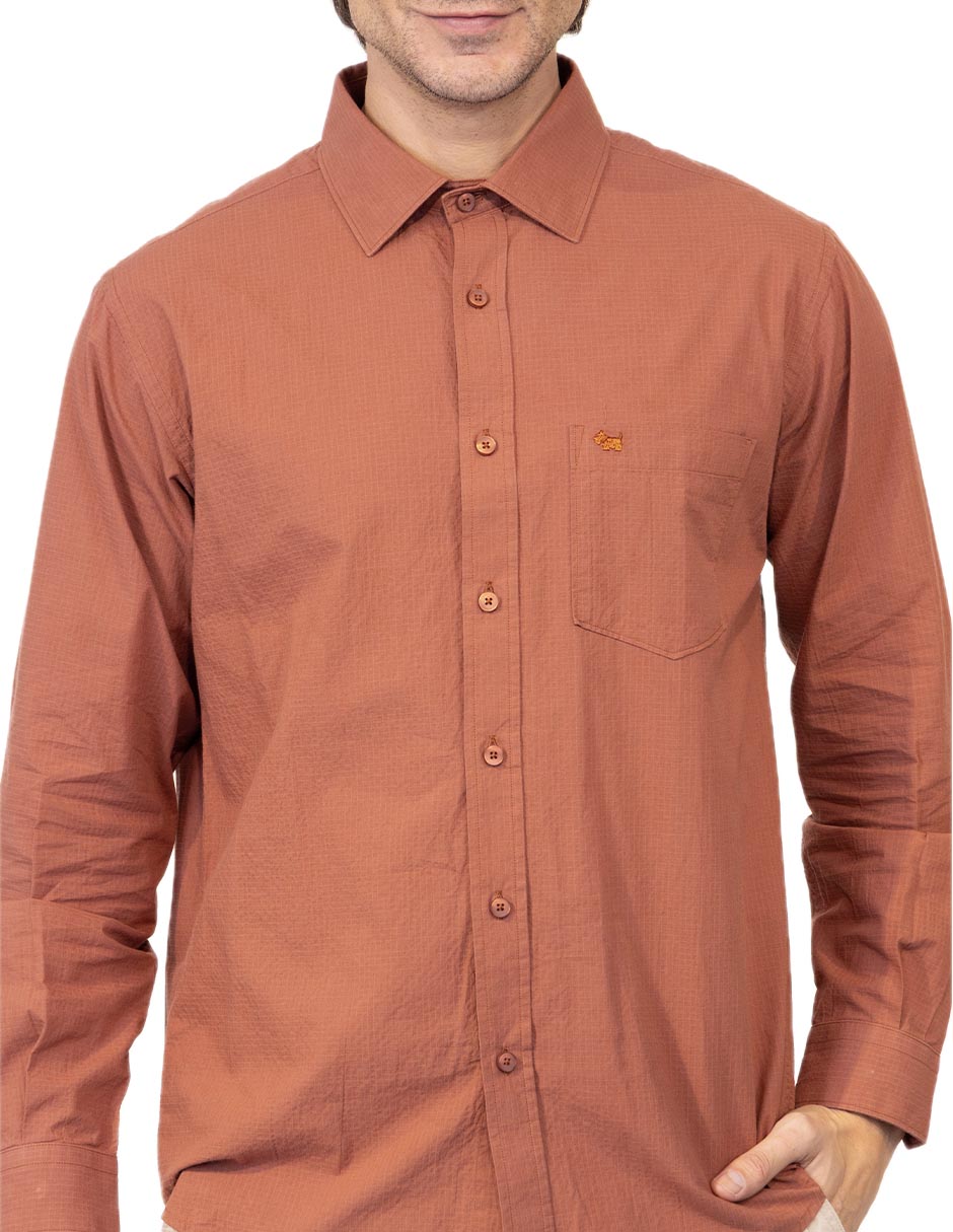 Camisa casual manga larga para hombre 3