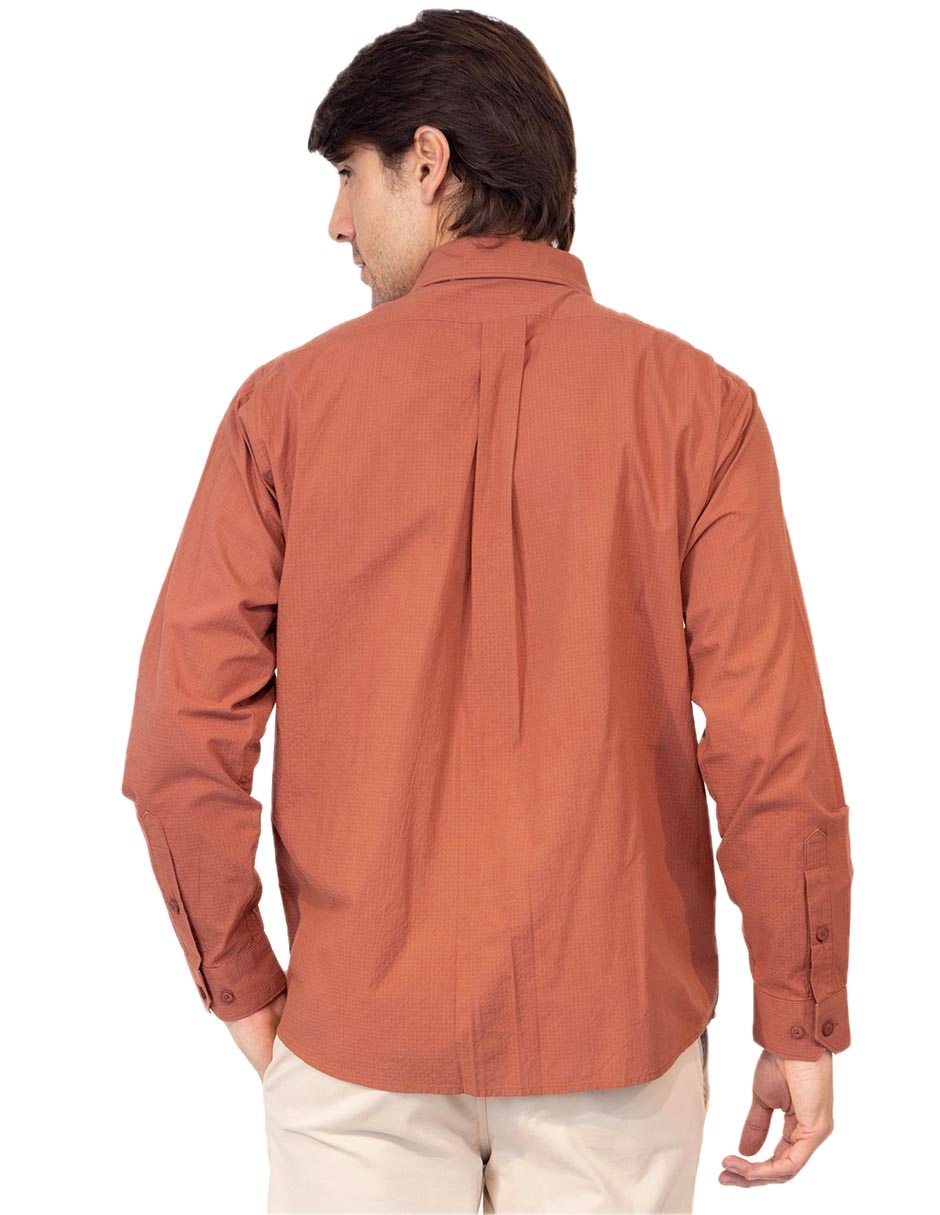 Camisa casual manga larga para hombre 4