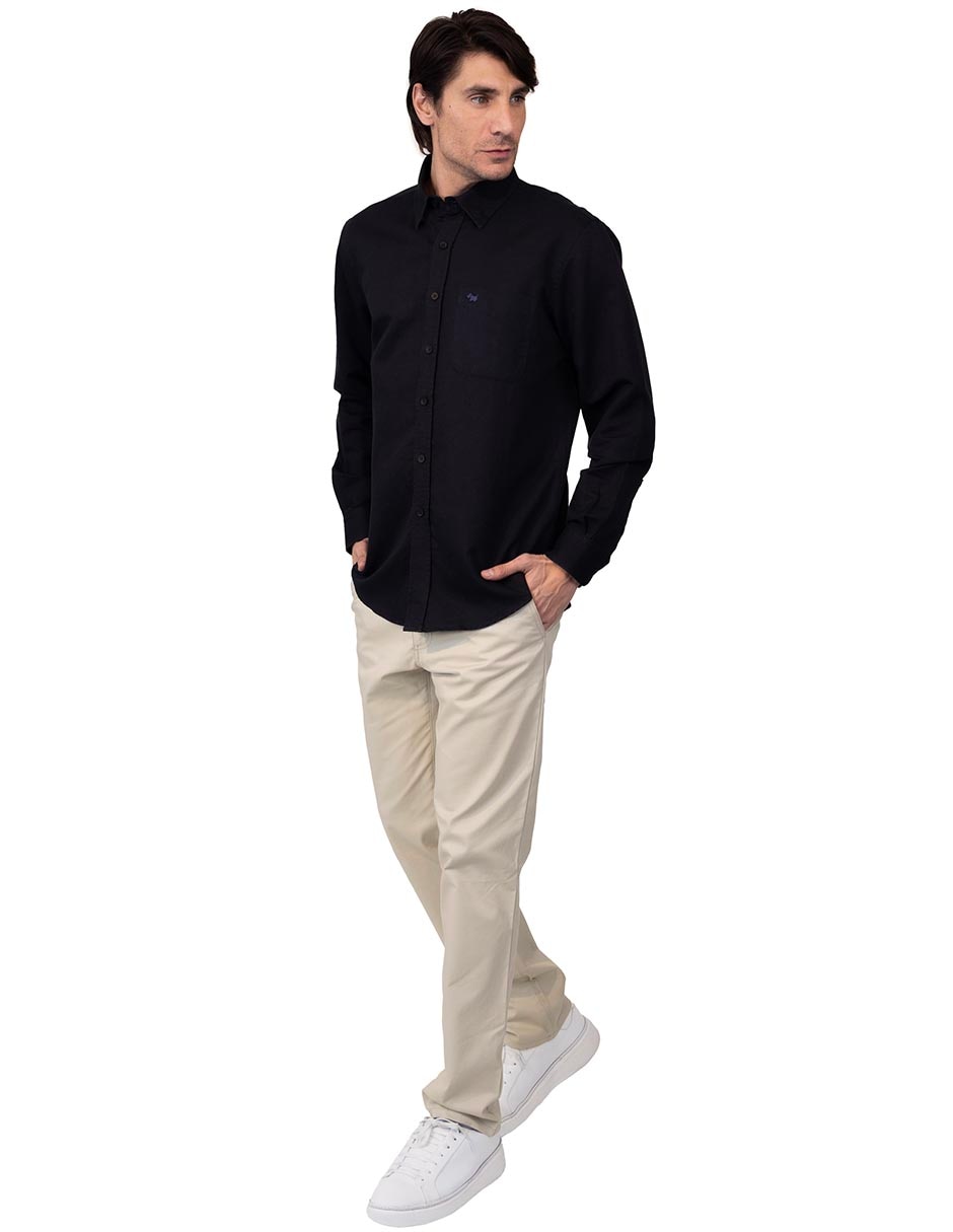 Camisa casual de algodón manga larga para hombre 2