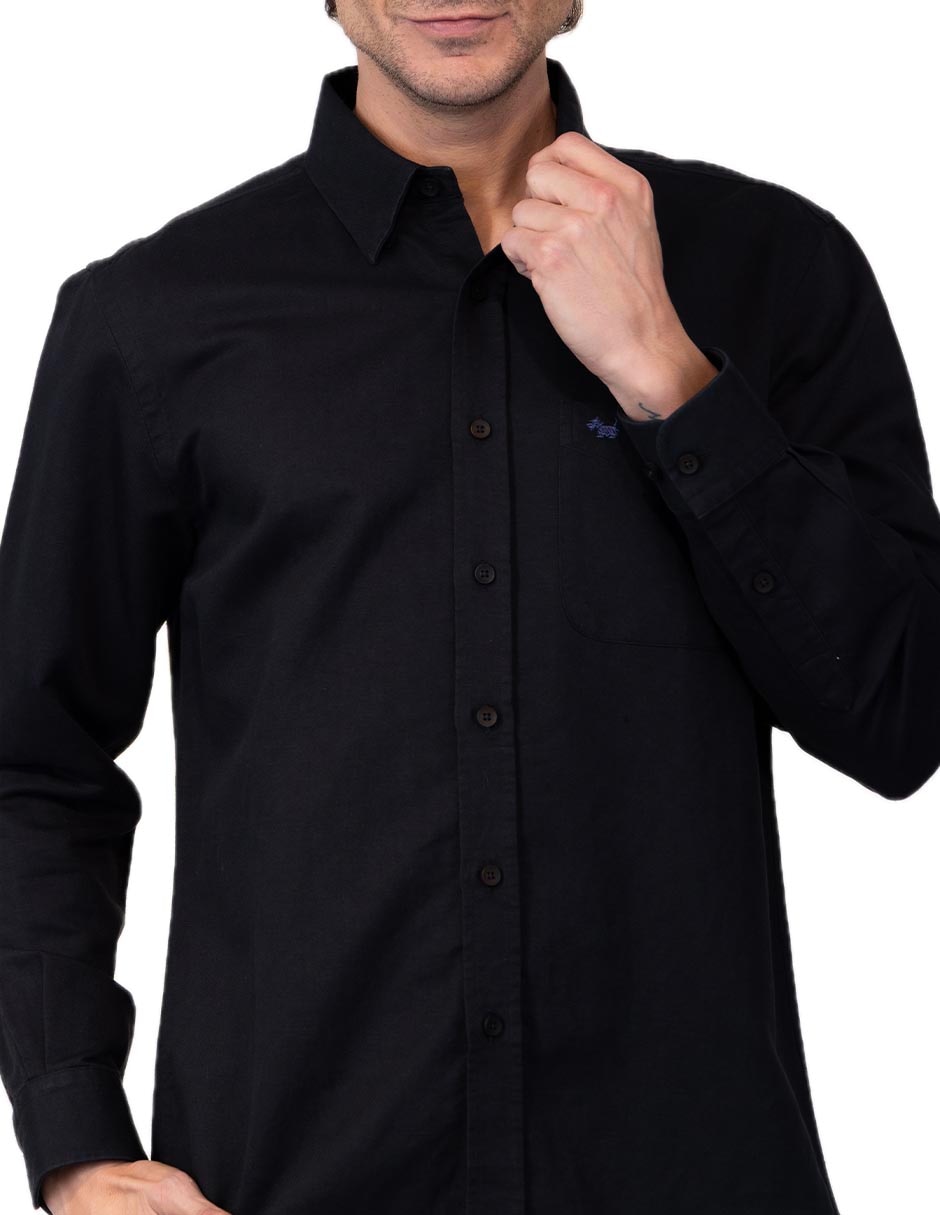 Camisa casual de algodón manga larga para hombre 3