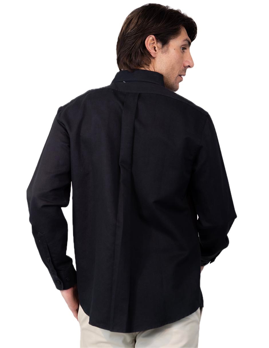 Camisa casual de algodón manga larga para hombre 4