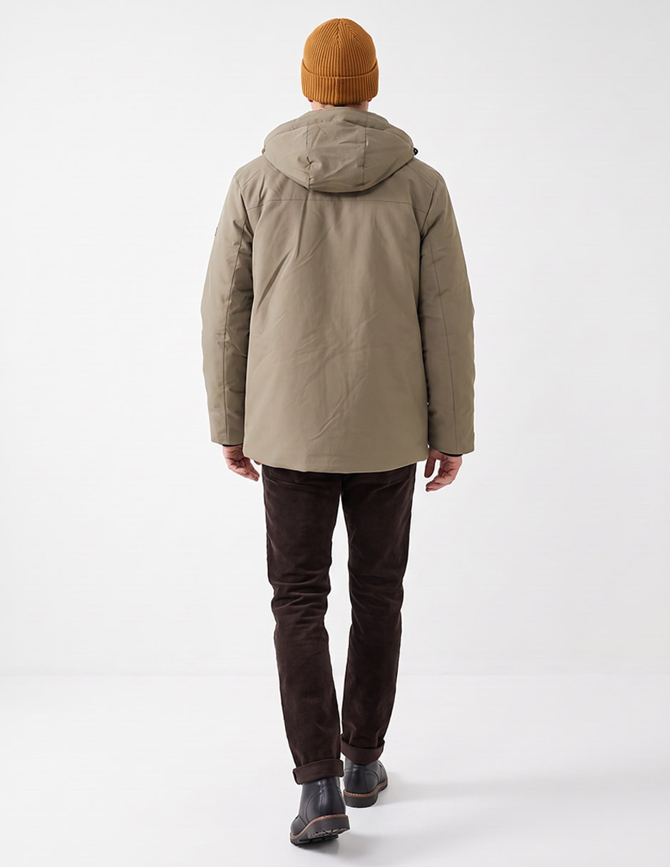 Chamarra casual capucha desmontable para hombre 2