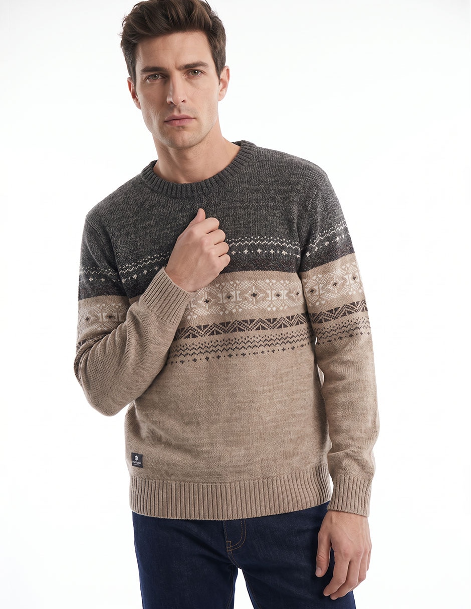 Suéter cuello redondo para hombre Suéter cuello redondo para hombre