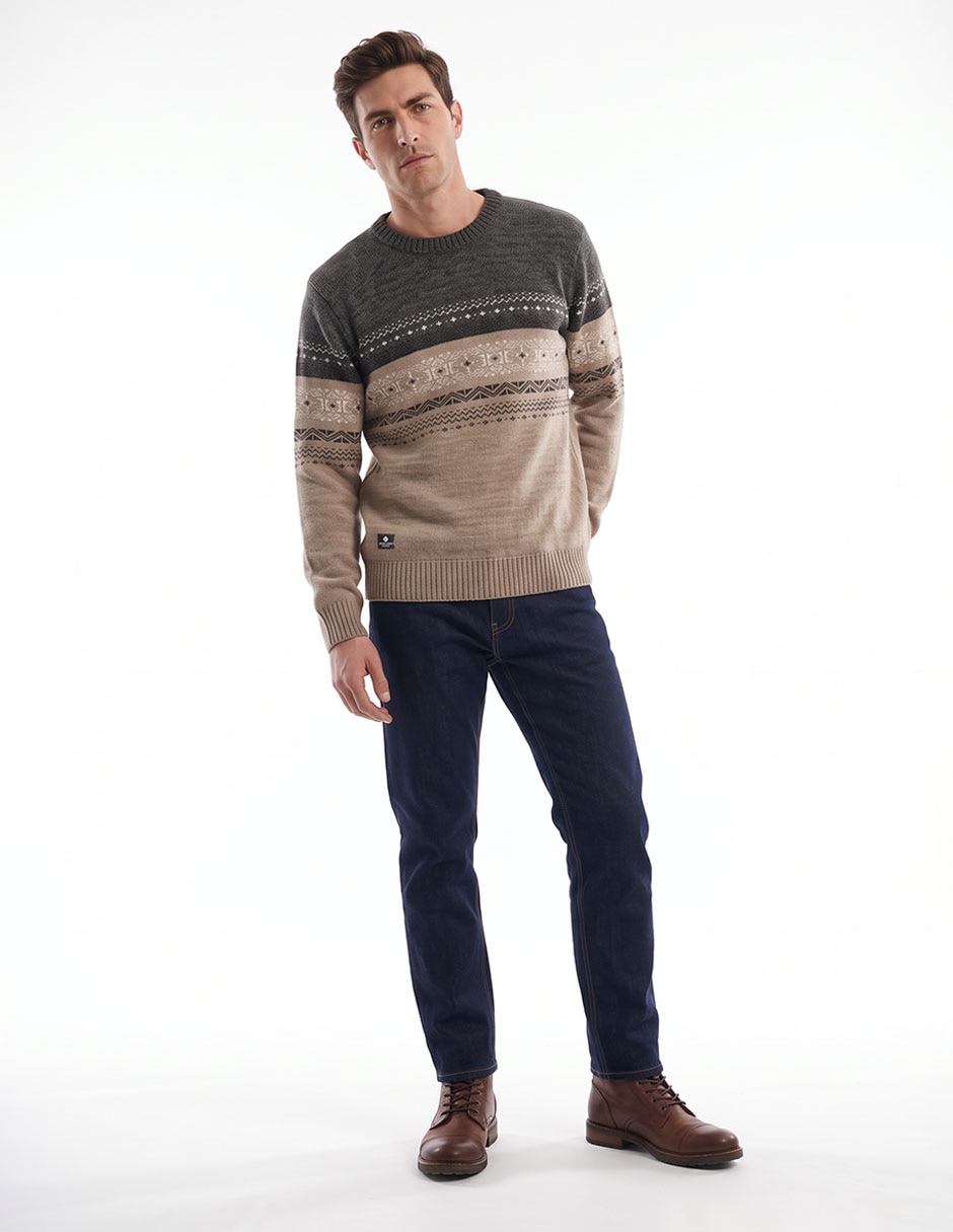 Suéter cuello redondo para hombre 3