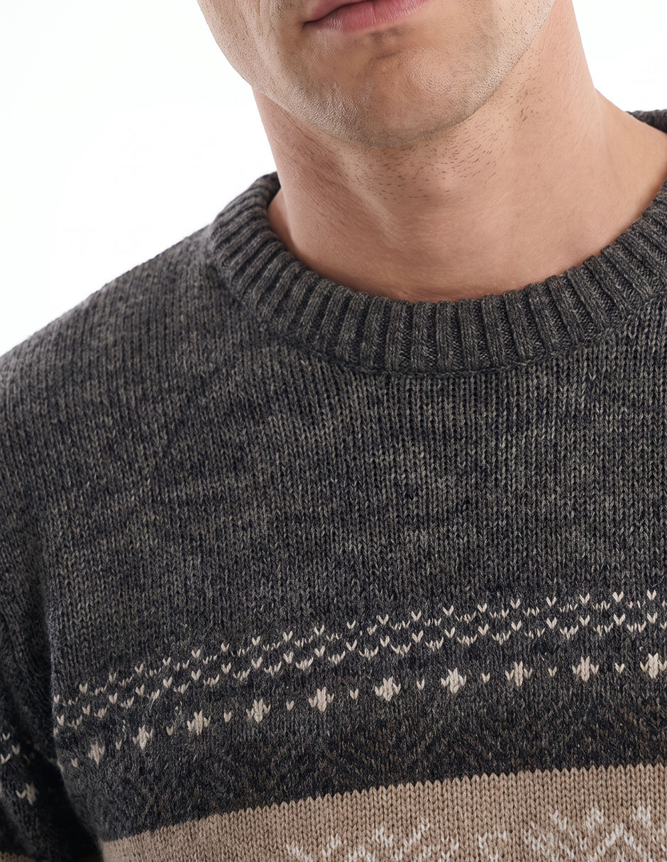 Suéter cuello redondo para hombre 2