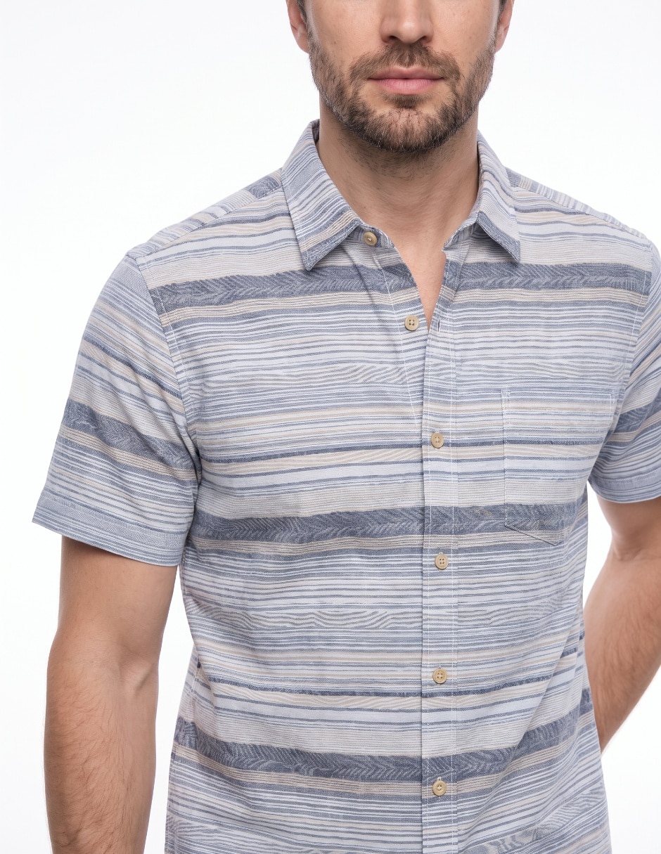 Camisa casual manga corta para hombre 3