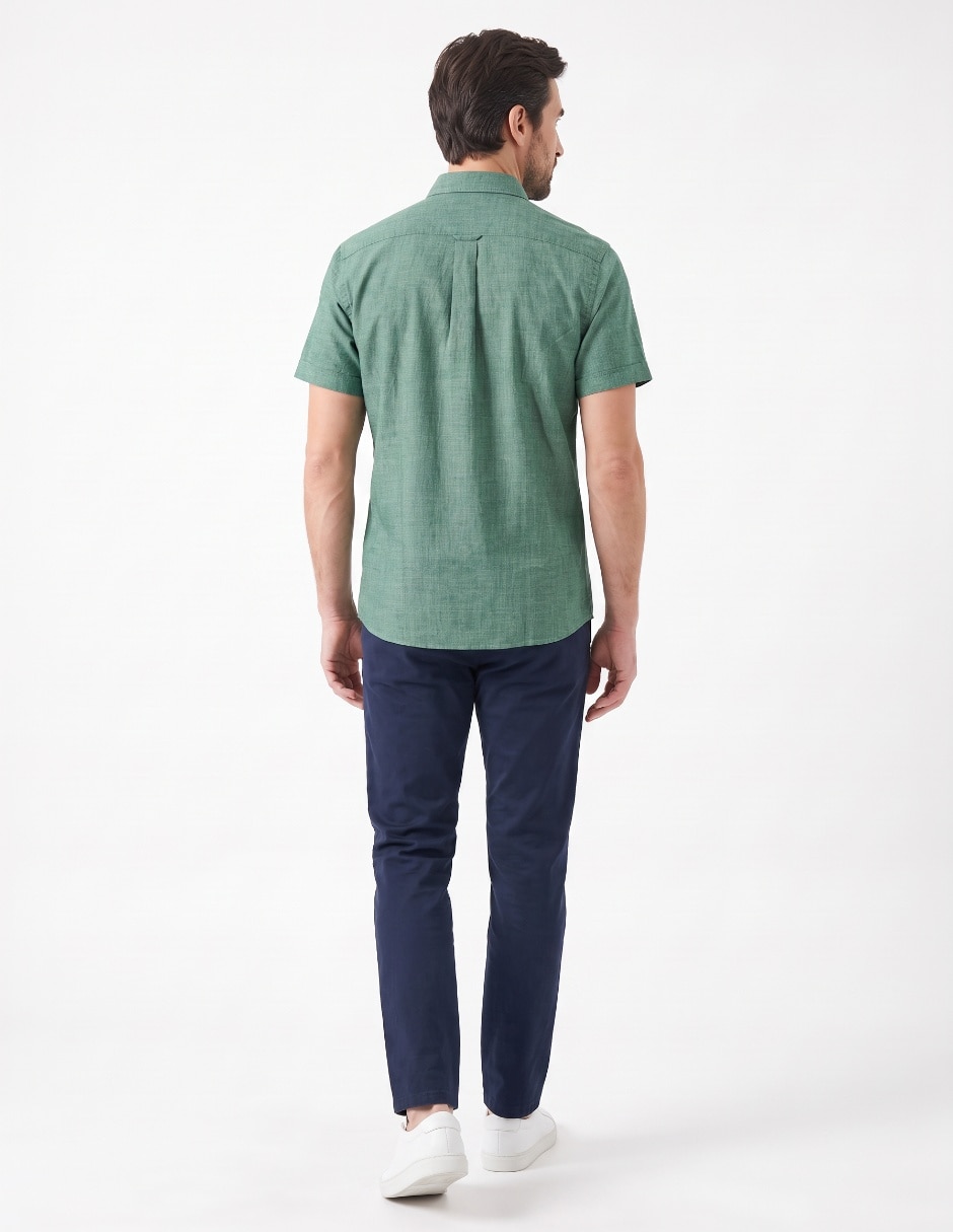 Camisa casual manga corta para hombre 2