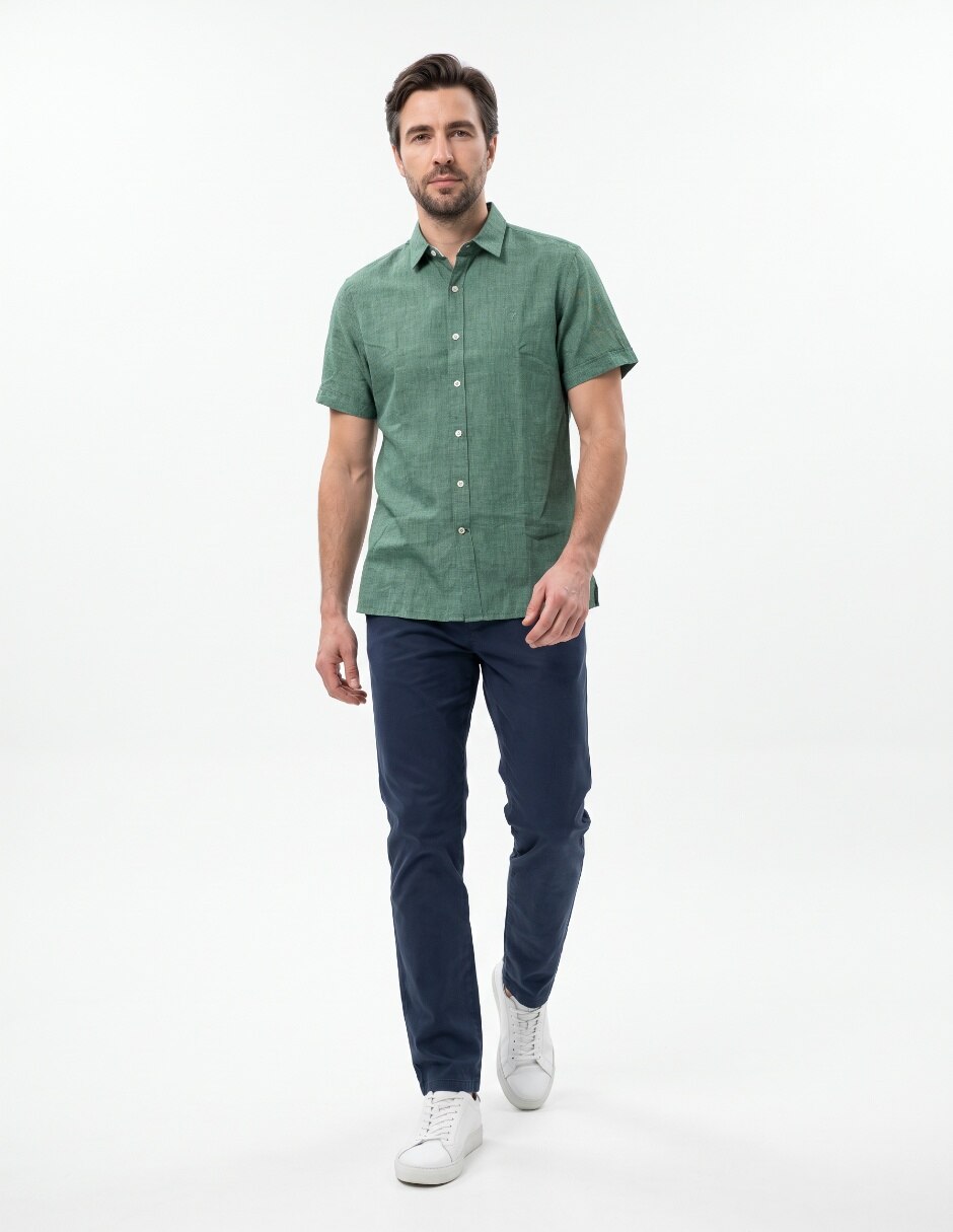 Camisa casual manga corta para hombre 3