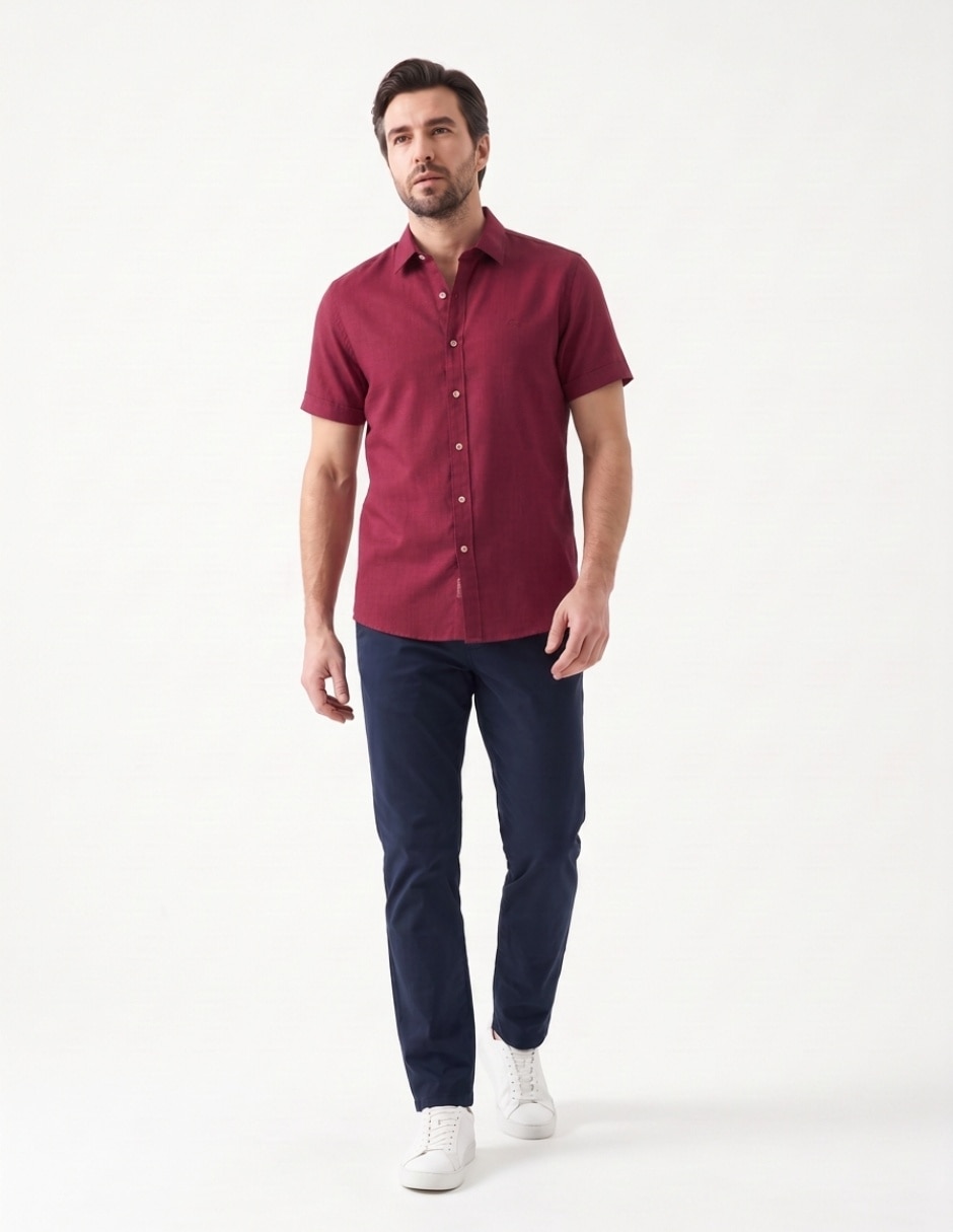 Camisa casual manga corta para hombre 3
