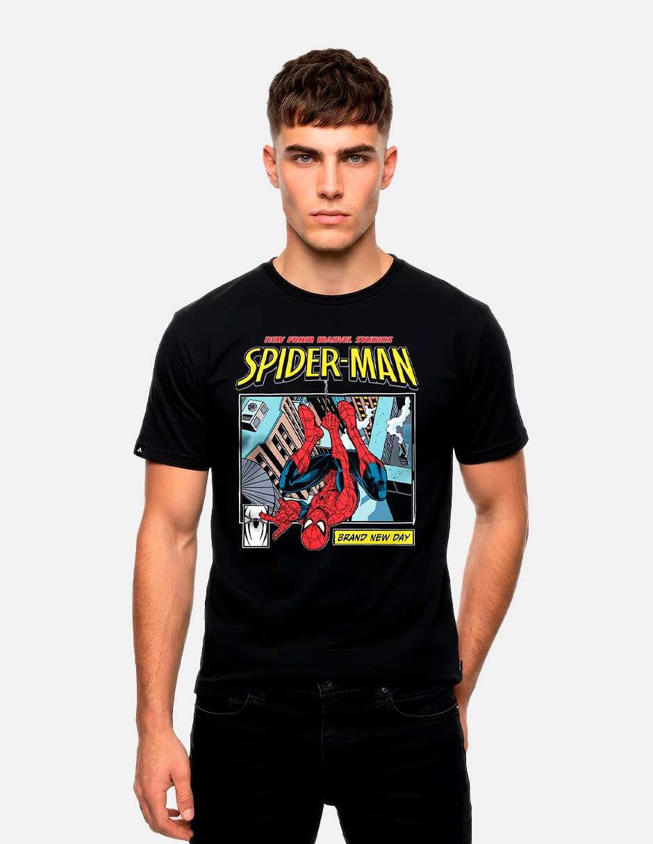 Playera spiderman brand new day cuello redondo para hombre Playera spiderman brand new day cuello redondo para hombre