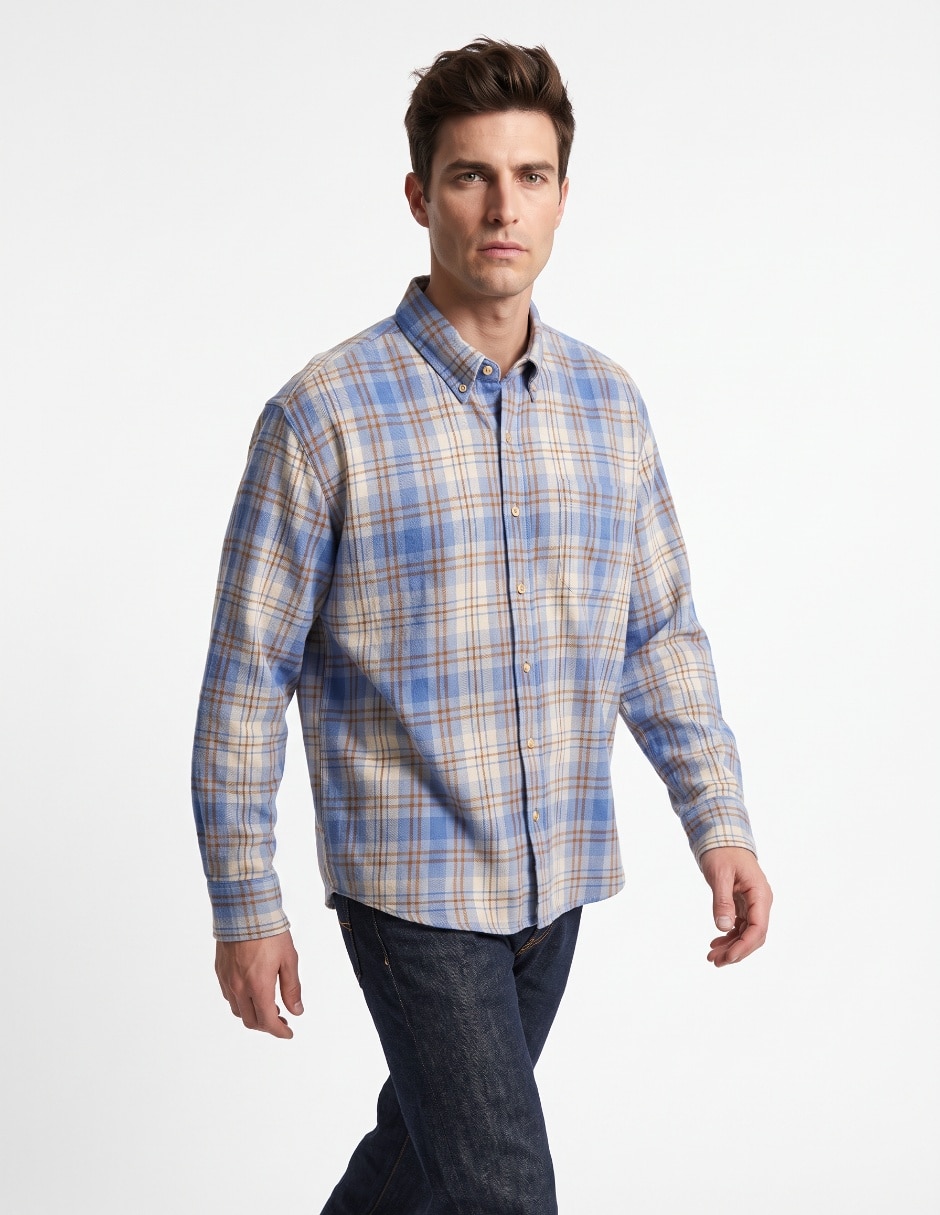 Camisa casual manga larga para hombre Camisa casual manga larga para hombre