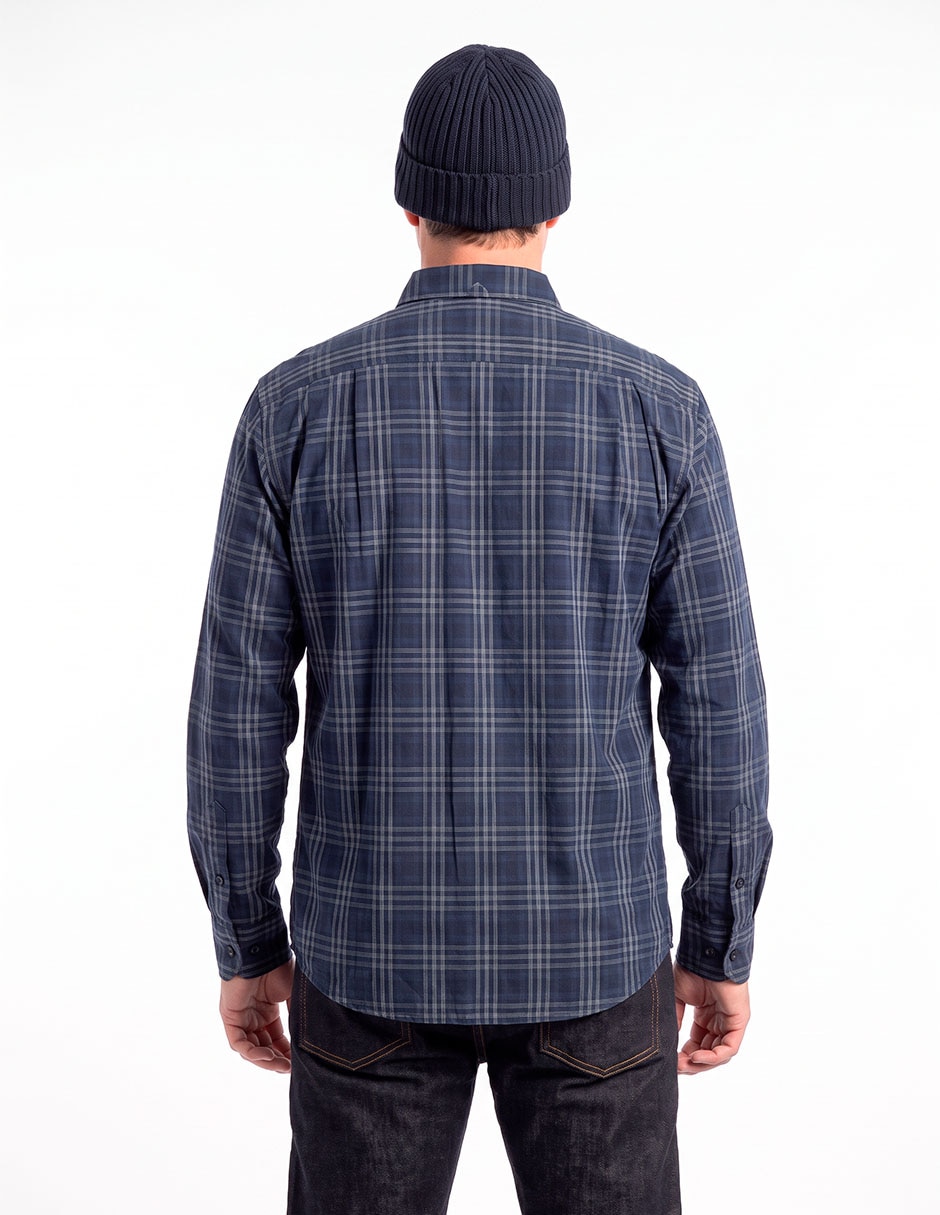 Camisa casual de algodón manga larga para hombre 4