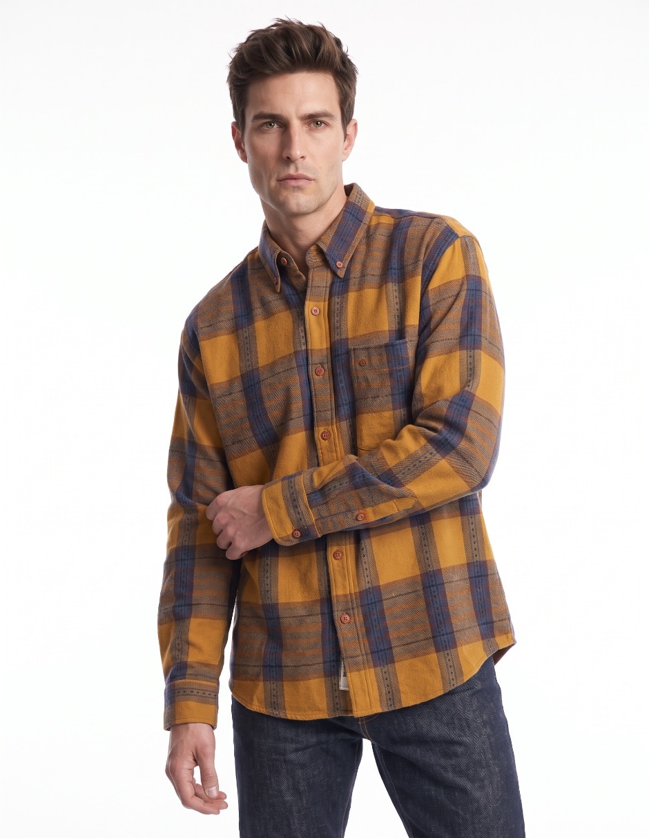 Camisa casual manga larga para hombre Camisa casual manga larga para hombre