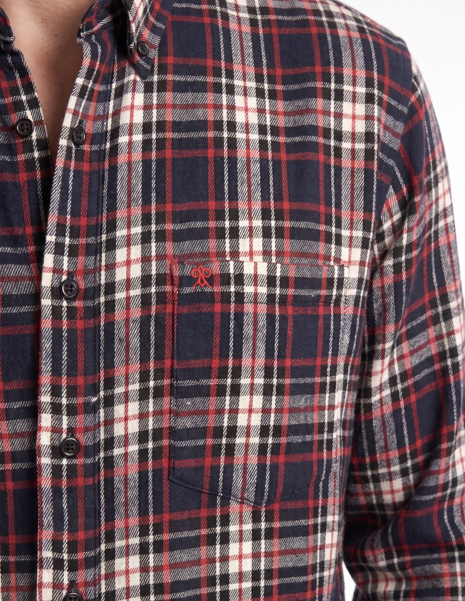 Camisa casual manga larga para hombre 4