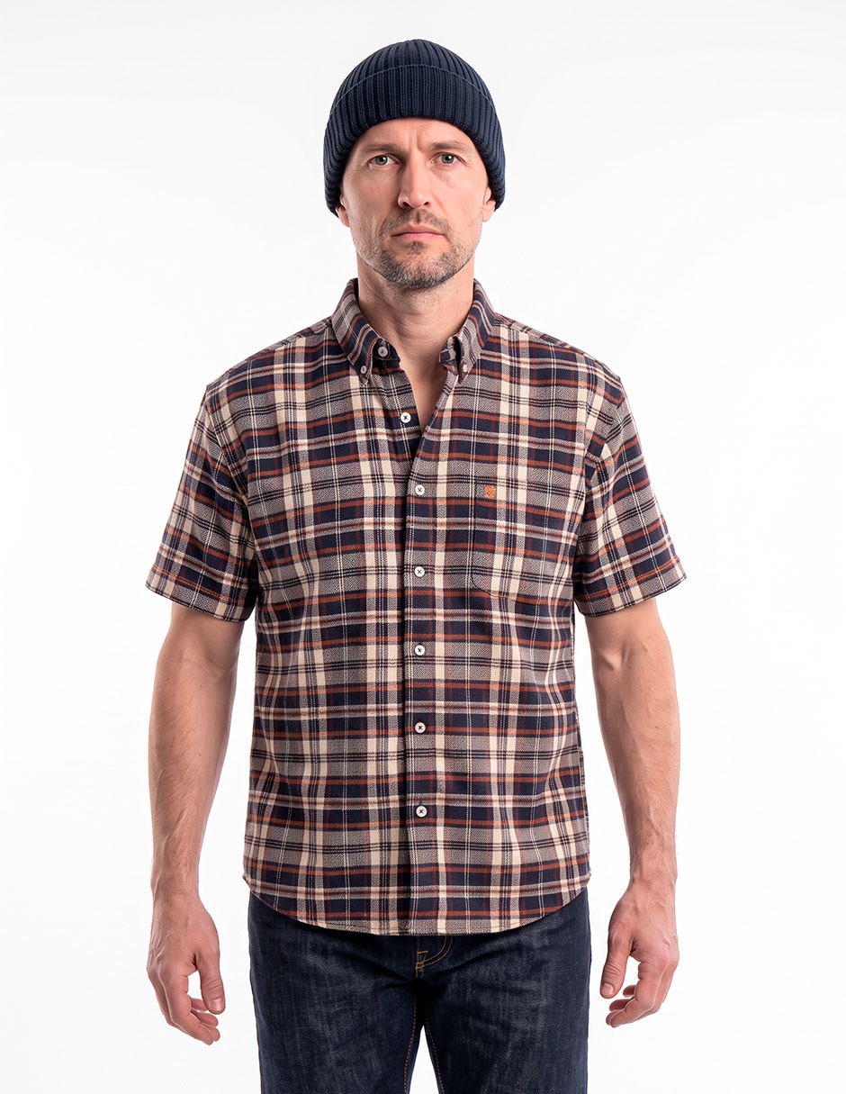 Camisa casual manga corta para hombre Camisa casual manga corta para hombre