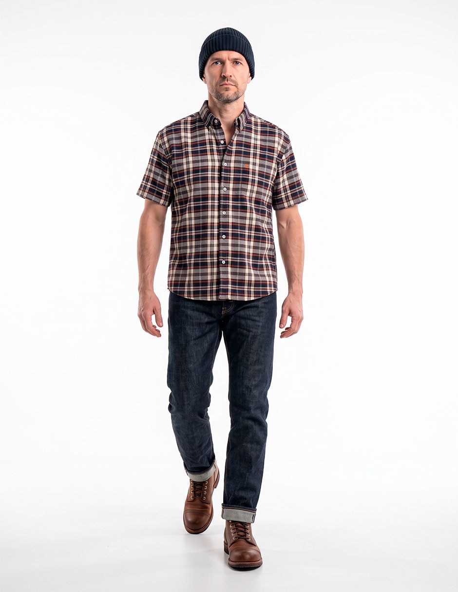 Camisa casual manga corta para hombre 3