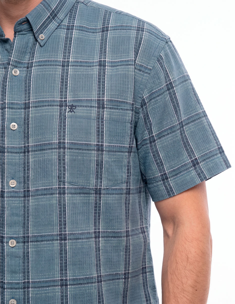 Camisa casual manga corta para hombre 2