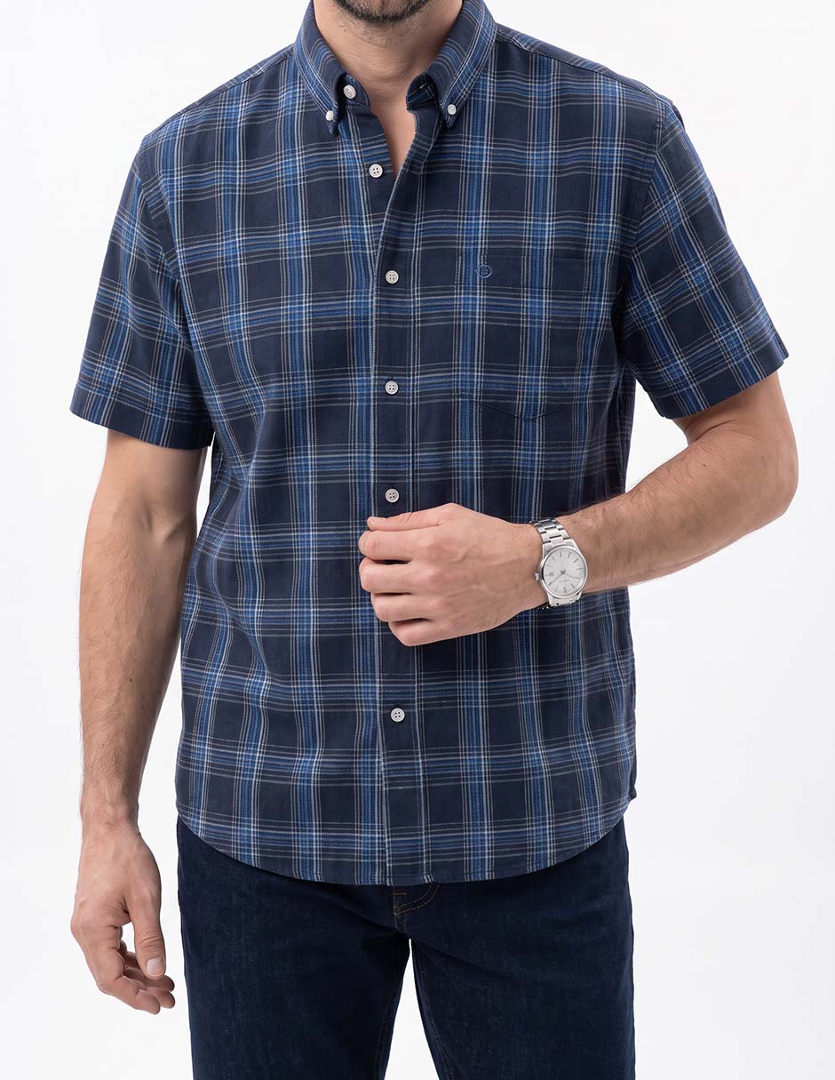 Camisa casual manga corta para hombre 4