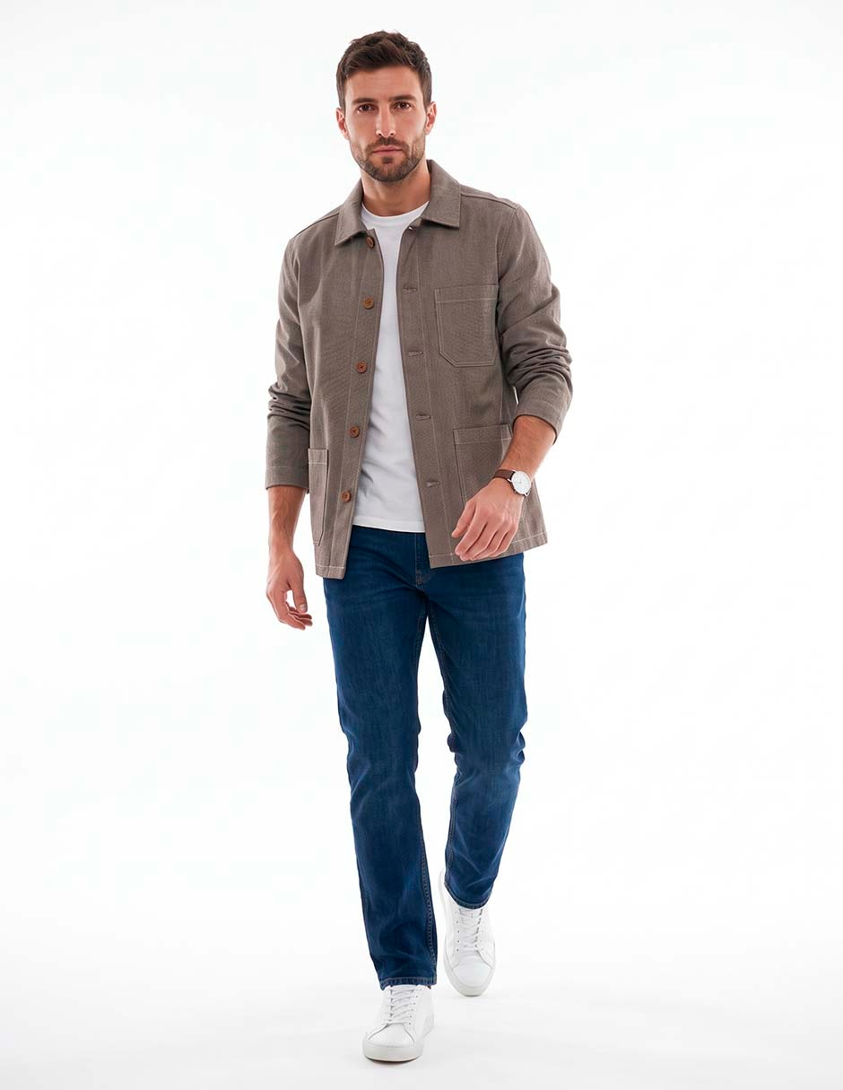 Camisa casual manga larga para hombre 3