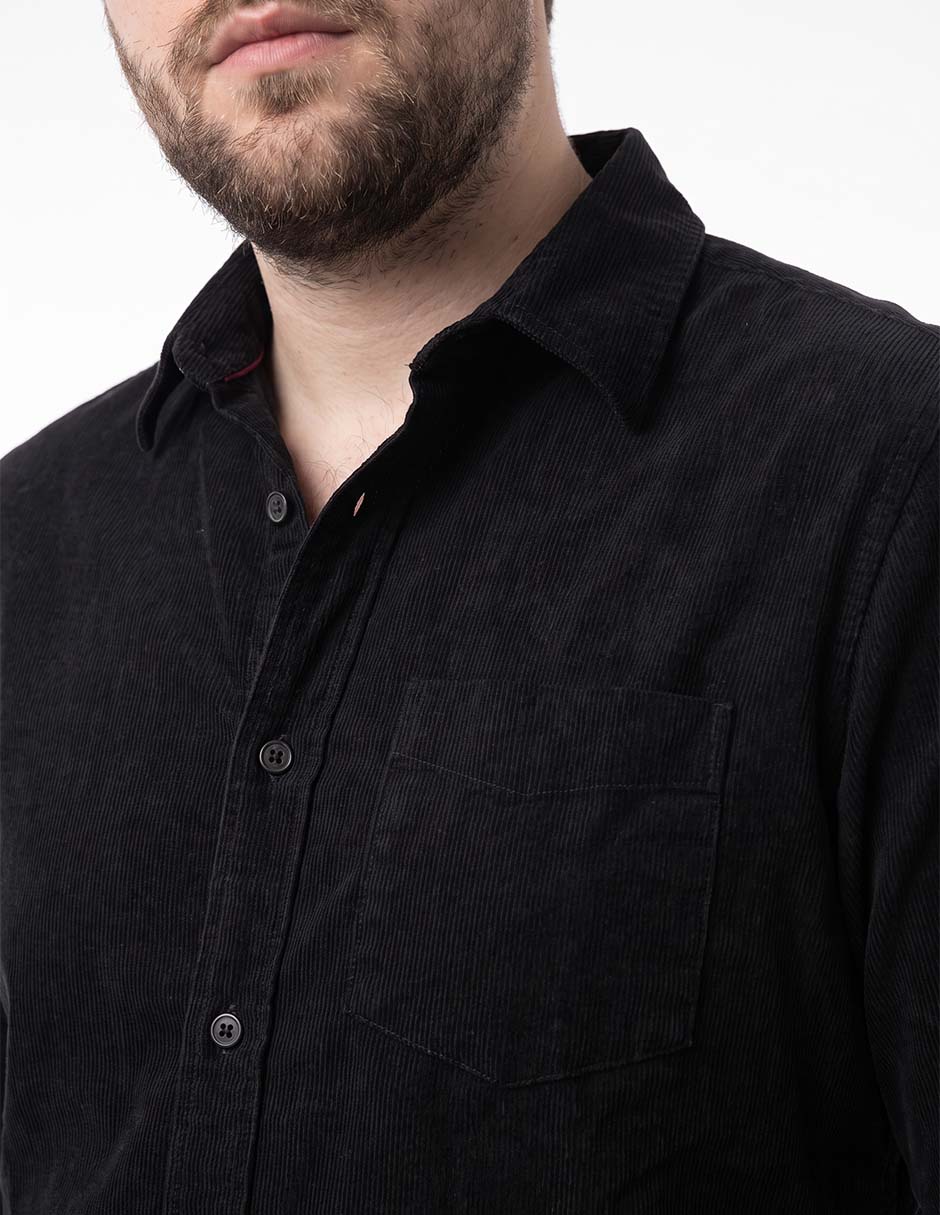 Camisa casual de algodón manga larga para hombre 4