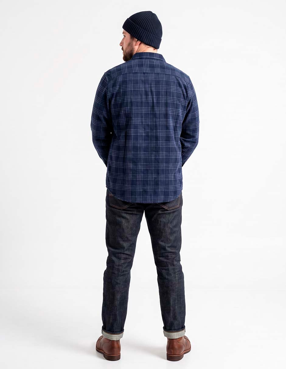 Camisa casual de pana manga larga para hombre 2