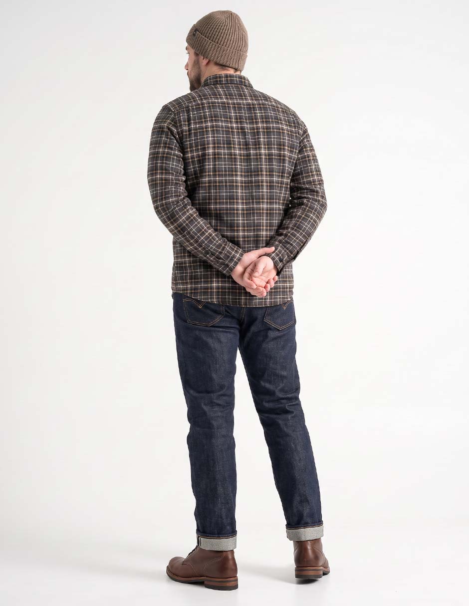 Camisa casual manga larga para hombre 4