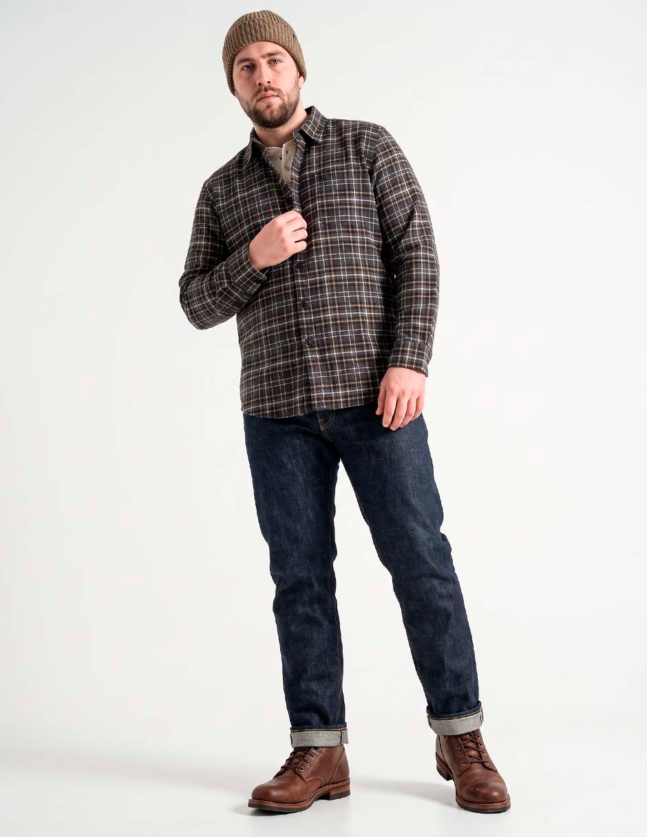 Camisa casual manga larga para hombre 3