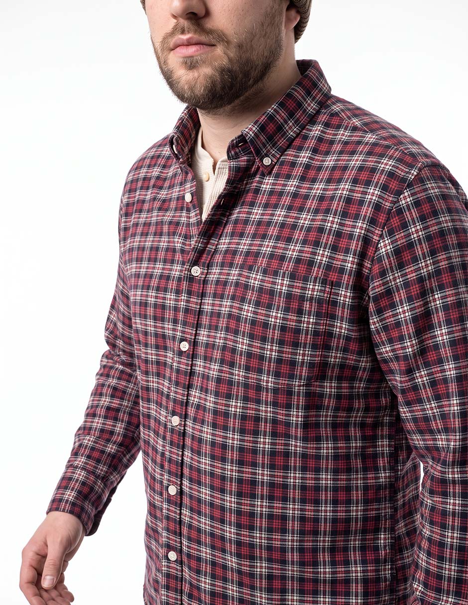 Camisa casual manga larga para hombre 2