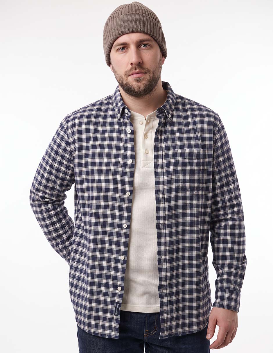 Camisa casual manga larga para hombre 4