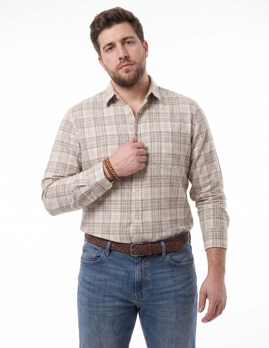Camisa casual manga larga para hombre Camisa casual manga larga para hombre