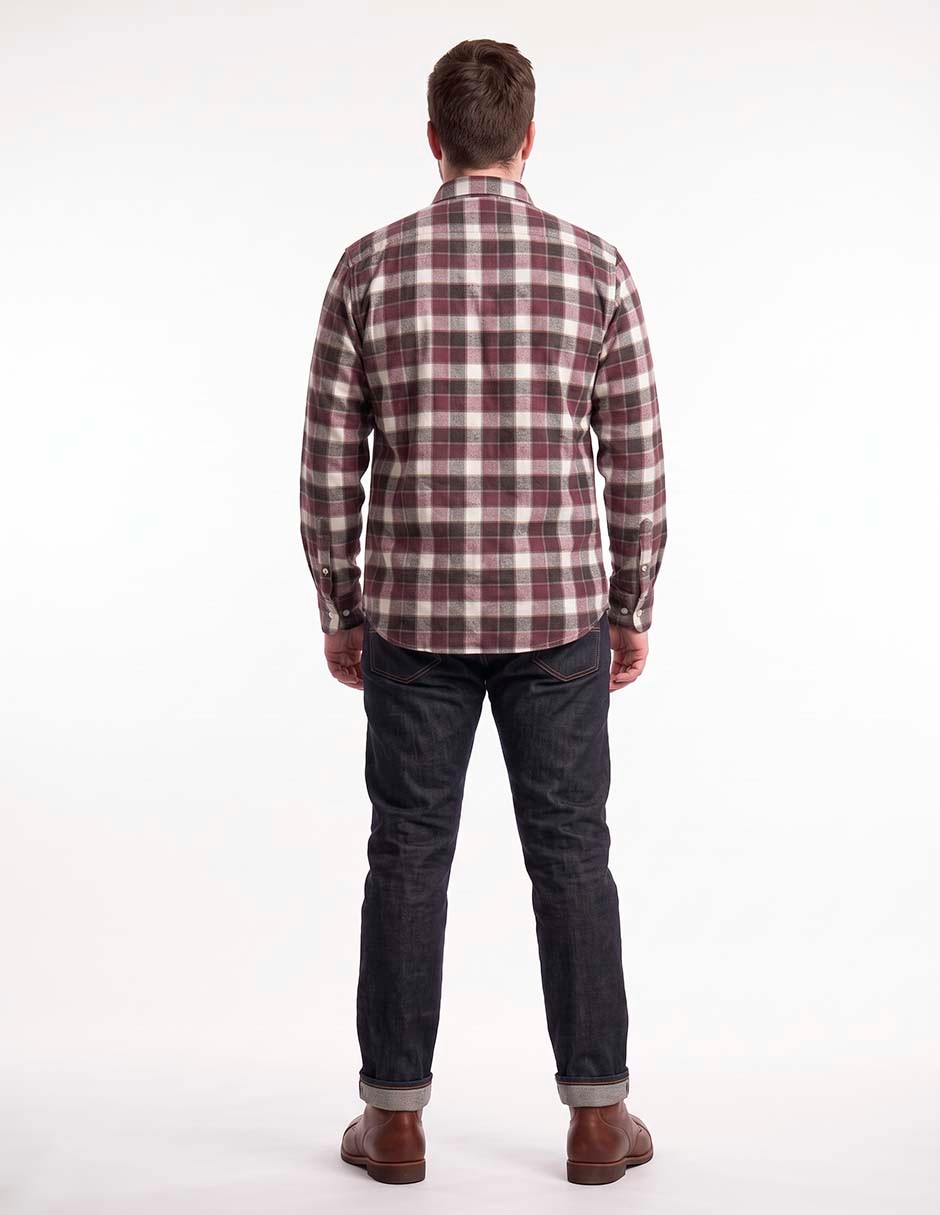 Camisa casual manga larga para hombre 3