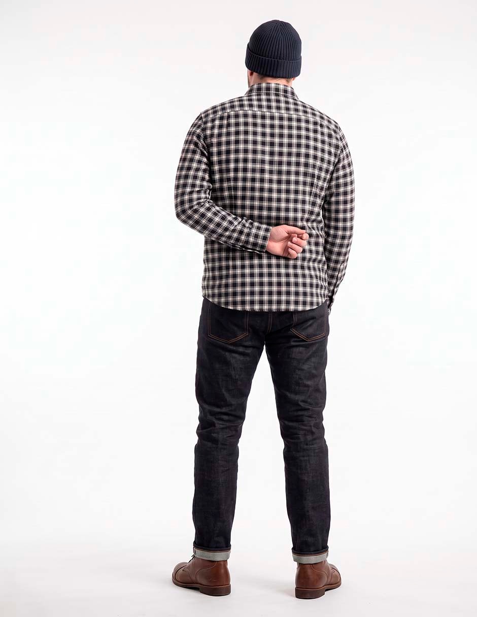 Camisa casual manga larga para hombre 3