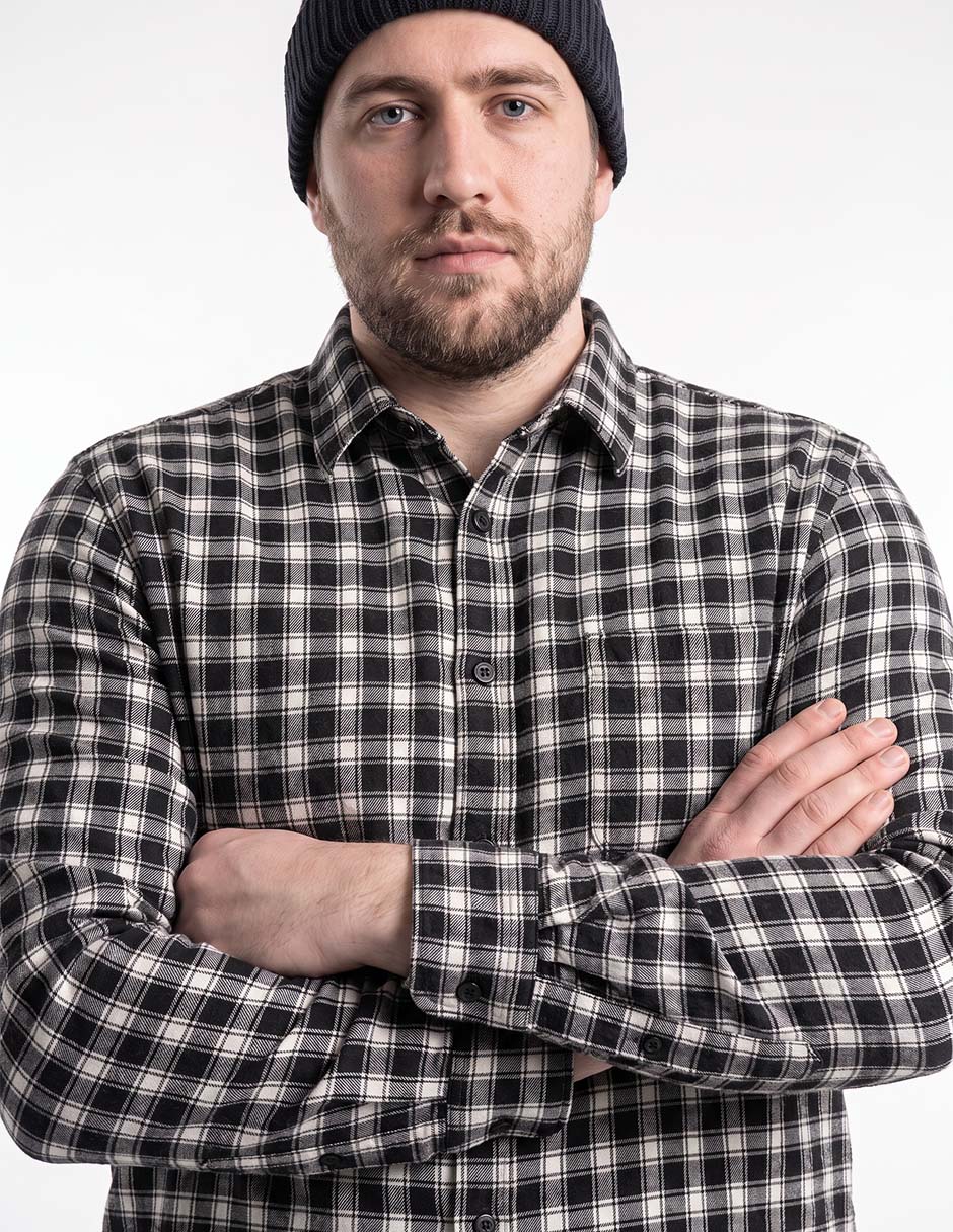Camisa casual manga larga para hombre 2
