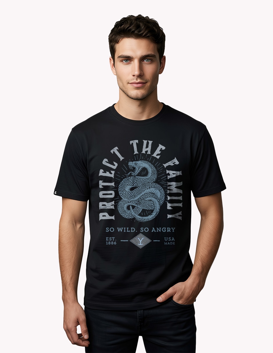 Playera yellowstone cuello redondo para hombre