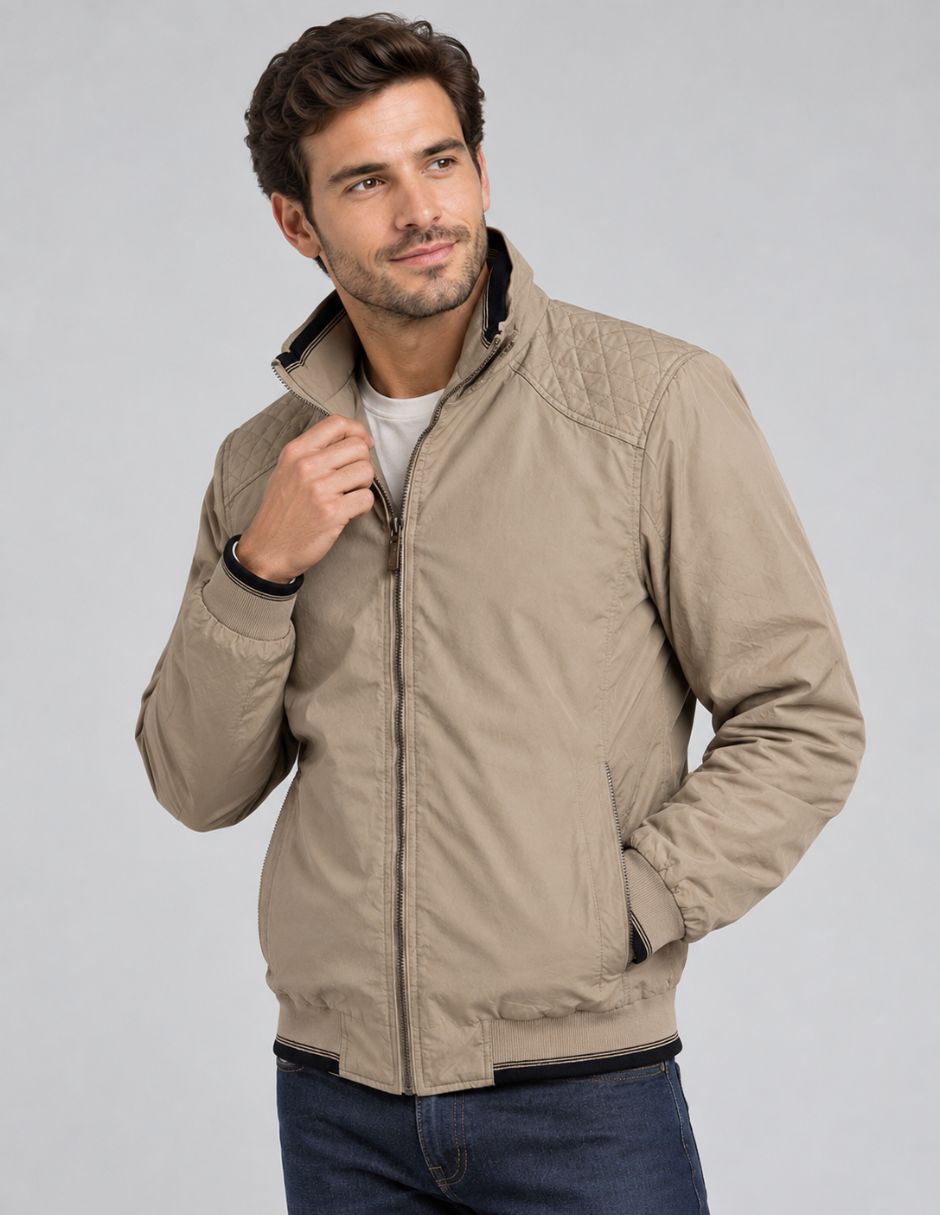 Chamarra bomber impermeable para hombre Chamarra bomber impermeable para hombre