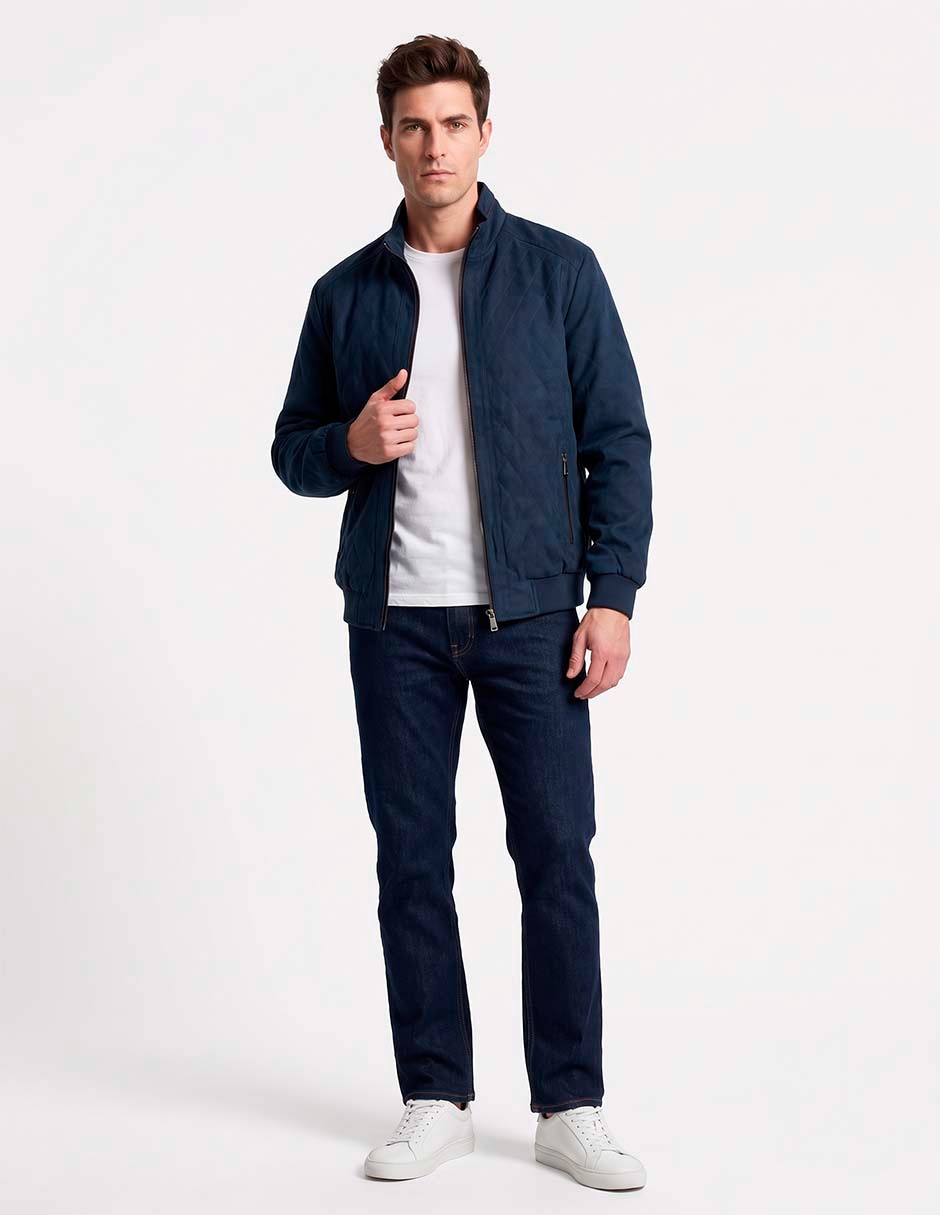 Chamarra bomber con bolsillos para hombre Chamarra bomber con bolsillos para hombre