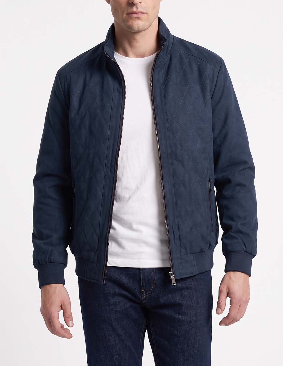 Chamarra bomber con bolsillos para hombre 2