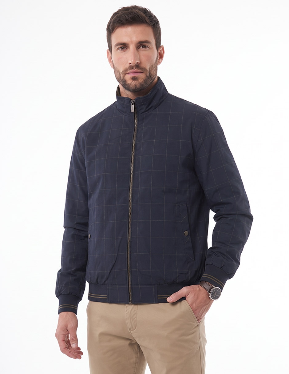 Chamarra bomber con bolsillos para hombre